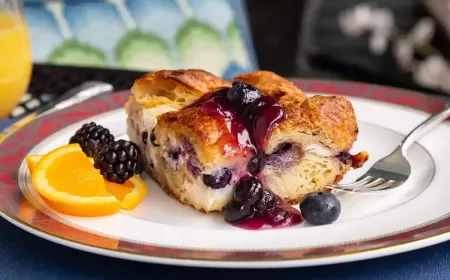 Fresh-fruit stuffed French toast